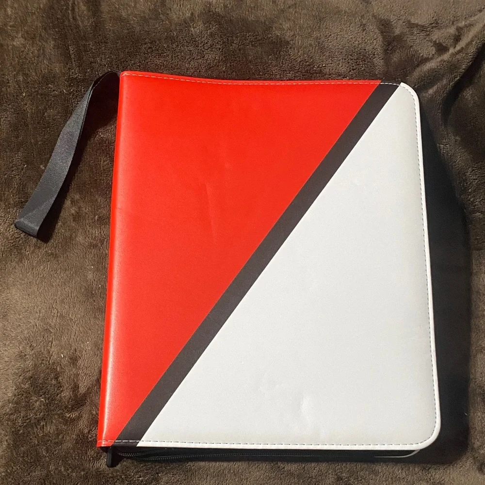 Modern Red and White Trading Card Keeper